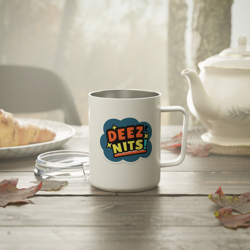 Deez Nits 10oz Insulated Travel Mug