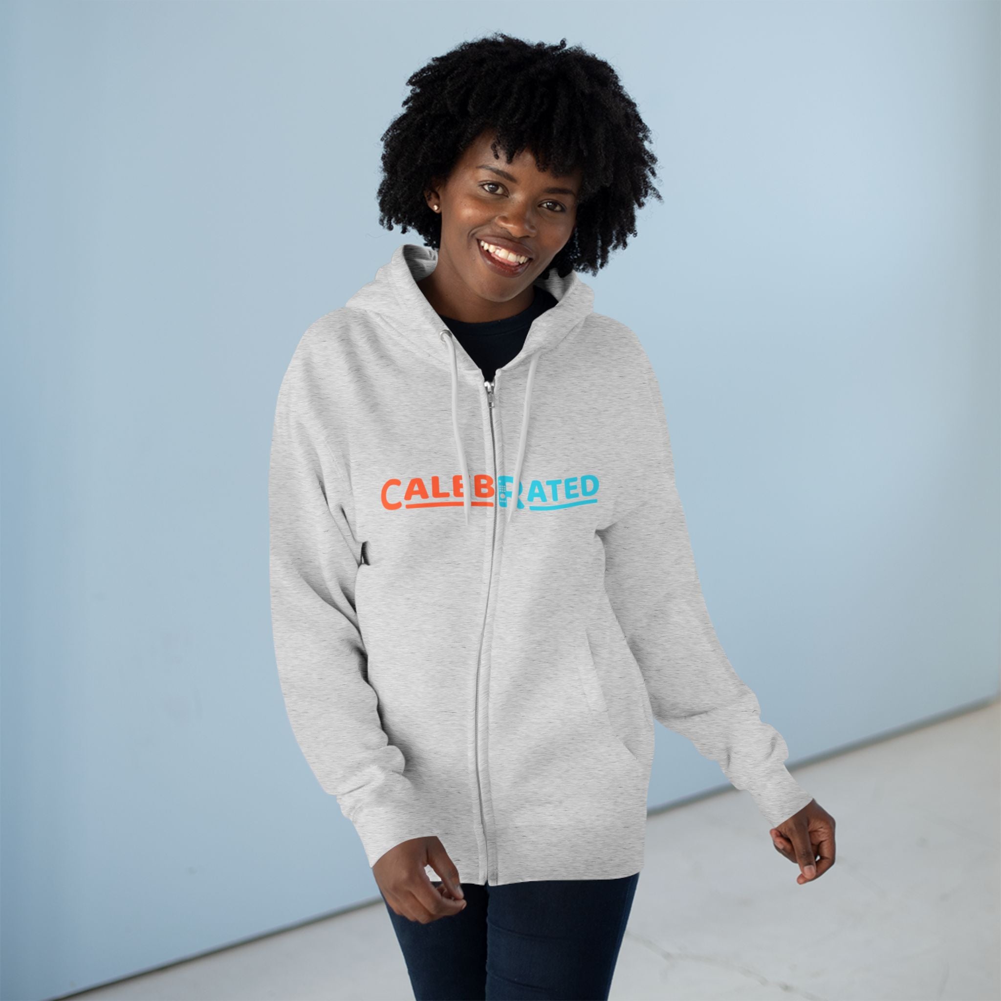 CalebRated Logo Zip Hoodie